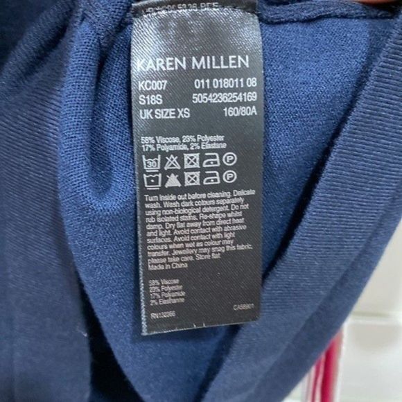 Karen Millen Lace-up ribbon Navy Sweater Dress. XS - Picture 5 of 5